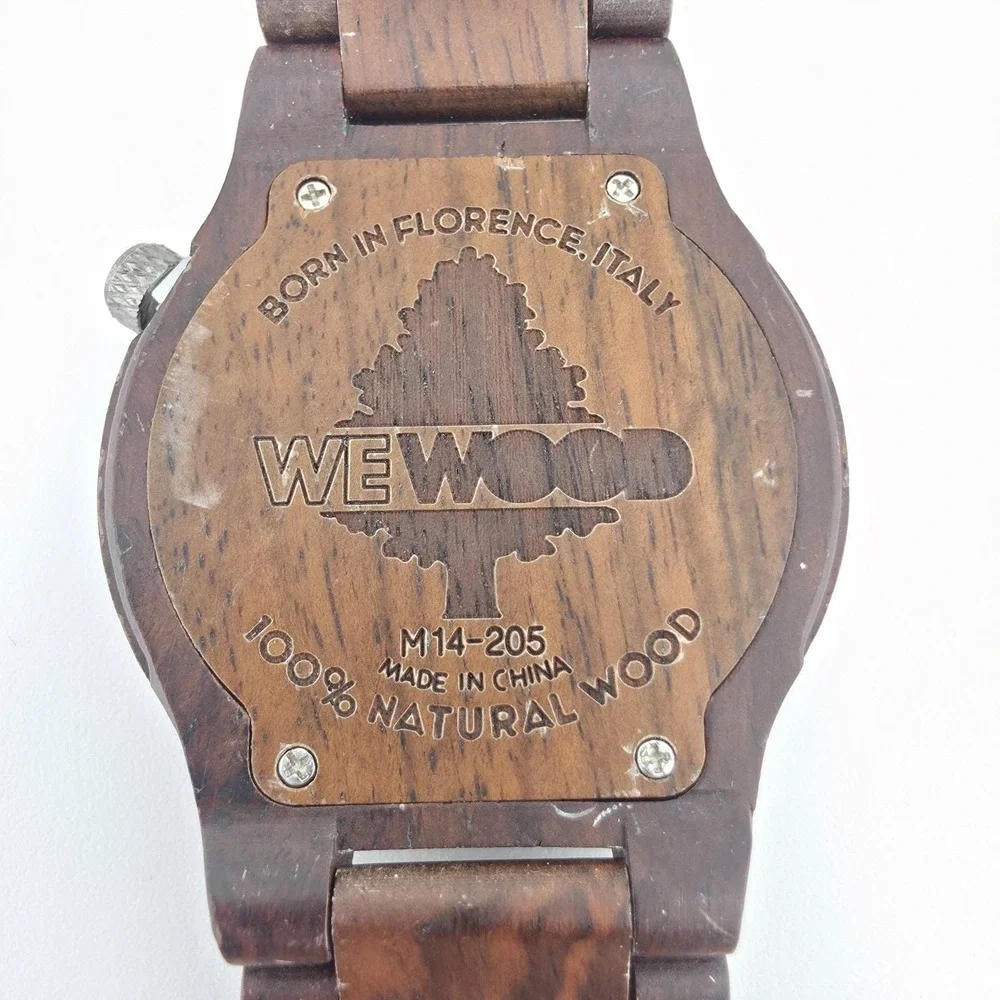 WEWOOD Arrow Nut Men's Watch 100% Natural Walnut Wood Stainless Steel Clasp 7
